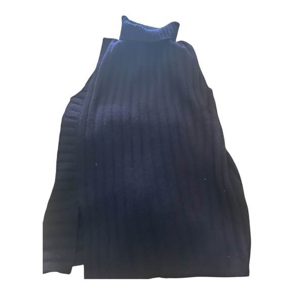 Vince Phoebe Philo Wool Cashmere Turtleneck Gillet Vest Black - Picture 2 of 13